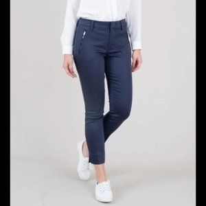 Level 99 Cropped Trousers -  Light Navy Blue